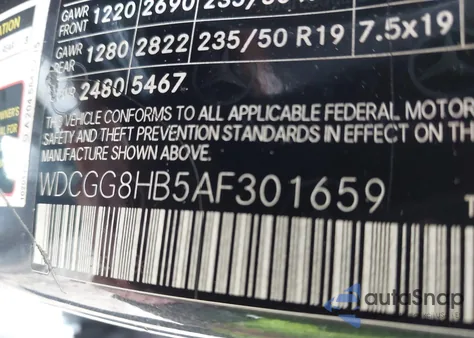 2010 Mercedes-Benz Glk 350 4Matic из США, поврежденный, VIN WDCGG8HB5AF301659